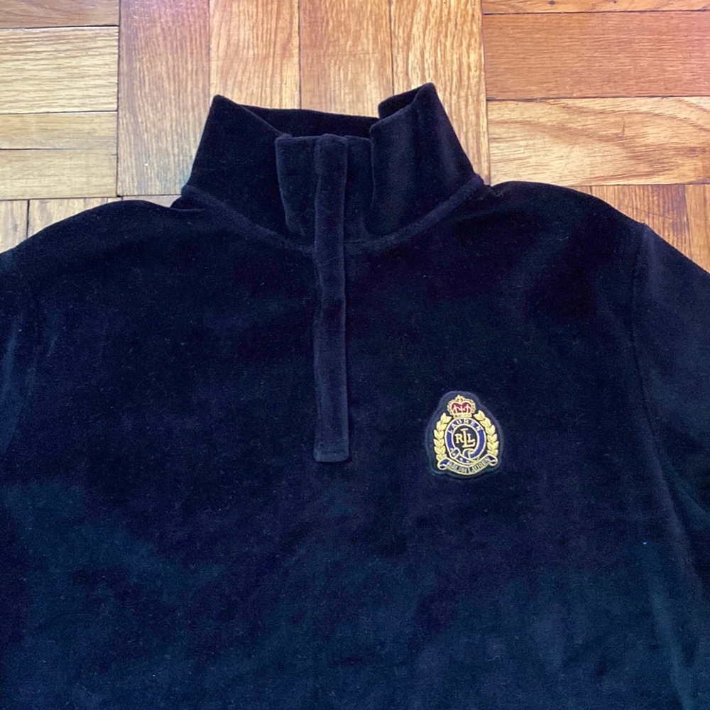 vintage polo ralph lauren petite black sweater size: P/S - Picture 3 of 8